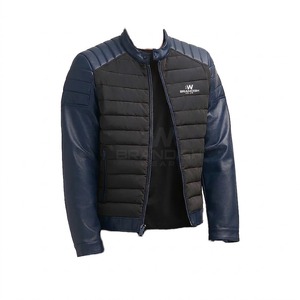 Veste d'hiver matelassée pour homme, col montant, fermeture éclair, personnalisable, de haute qualité, écologique et respirante, vente en gros - Product Image 1