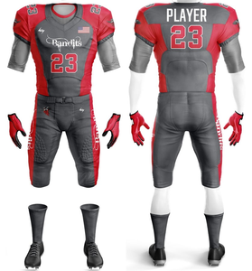 Ensemble de vêtements de sport de football américain personnalisé 2024, vente en gros, uniforme de football complet avec maillot d'équipe, maillots de football, vêtements de basketball - Product Image 1