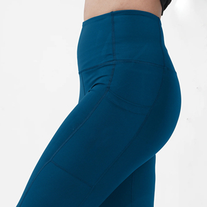 Women's Solid <b>Ankle</b>-<b>Length</b> 4-Way Stretch High Waist <b>Leggings</b> Custom Logo OEM ODM Gym Fitness Yoga Pants Manufacturer Wholesale - Product Image 2