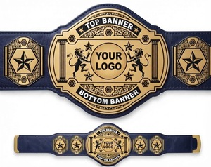 Cinturón de Campeonato de Lucha Libre Personalizado, Placa de Metal Dorada, Logotipo Personalizado, Equipo Deportivo, Cinturón de Campeonato Personalizado - Product Image 3