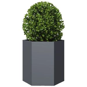 Modern Geometric Metal <b>Planter</b> Tall Hexagon Plant Pot Indoor Outdoor Decorative <b>Planter</b> <b>Box</b> Contemporary Garden Flower Pot. - Product Image 1