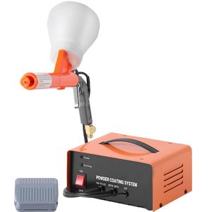 Sistema de Recubrimiento en Polvo con Salida Electrostática de 50KV, Kit con Interruptor de Pie, Pistola de Pulverización, Boquillas y Vasos para Recubrimiento de Metales - Product Image 1