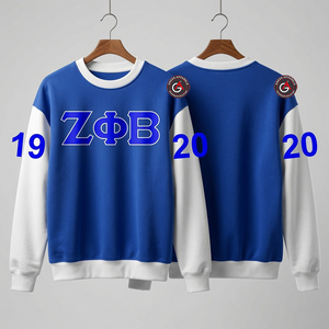 Sudadera con capucha de parafernalia bordada de hermandad de mujeres Zeta Phi Beta griega personalizada - Product Image 3