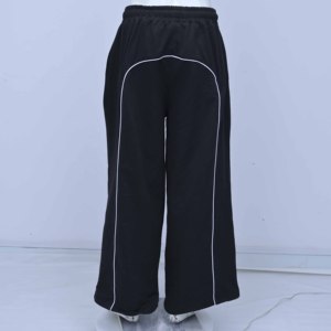 กางเกงจ็อกเกอร์ทรงขาบานเอวกลางแฟชั่นสไตล์วินเทจ ระบายอากาศได้ดี พิมพ์ลายสะท้อนแสง ทรงโอเวอร์ไซส์หลวมๆ สำหรับผู้ชาย - Product Image 5