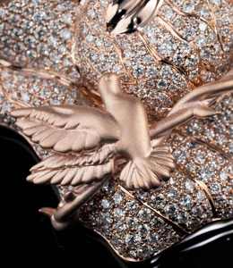 Colgante de Jesús de 3 pulgadas de alto, estilo Hiphop, totalmente engastado con diamantes de moissanita VVS, con pájaros de espina, chapado en oro rosa y rodio - Product Image 5