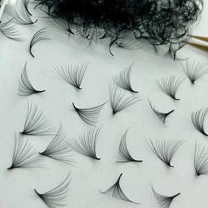 Extensions de cils pré-fabriquées en cheveux synthétiques noir mat 0,03-0,05 mm Courbure CC/DD/M/LD Livraison ultra rapide 10D-20D - Product Image 5