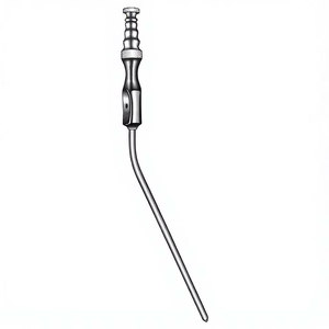 Tube d'aspiration Frazier 19 cm / 7-1/2 pouces de diamètre 3,3 mm Fr 10 Instrument chirurgical de précision pour l'aspiration efficace des fluides - Product Image 3