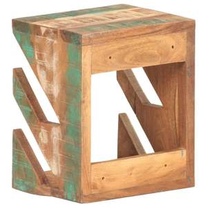 Support mural pour skateboard en bois massif recyclé 9,8"x7,9"x11,8" – Rangement mural élégant en bois - Product Image 4