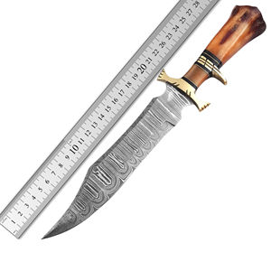 Cuchillos Bowie de Supervivencia para Exteriores, Cuchillo de Hoja Fija para Caza, Cuchillos Bowie Personalizados de Acero Inoxidable, Cuchillo para Camping y Actividades al Aire Libre - Product Image 6