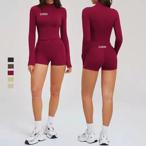 Leggings de sport pour femmes en nylon et élasthanne recyclables, personnalisés, à taille haute, à séchage rapide, à haute élasticité, pour le fitness, le yoga et les exercices - Product Image 5