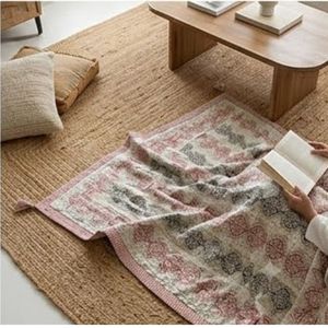 Traditional Printed <b>Quilt</b> Throws Queen Size Handmade Cotton Polyester Linen All Season Home Decor at Wholesale Price - Product Image 4