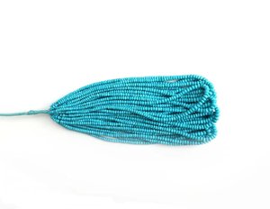 Cuentas Rondelle de Turquesa de Arizona Rara, Calidad AAA Plus, 4-7mm, Sleeping Beauty, Hilo Suelto, Gema Genuina para Fabricación de Joyas, Venta al por Mayor - Product Image 2