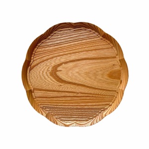 Custom Logo Modern Eco-friendly Wooden Serving <b>Tray</b> Premium Solid Wood Butler Ottoman Display Platter for Regular Use - Product Image 1