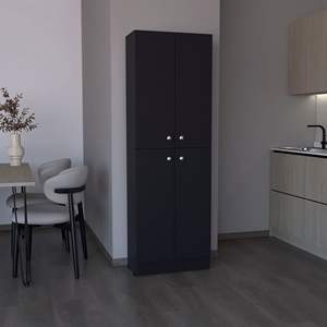 Lynch 71 \ "alta cucina dispensa con 4 porte e 5 ripiani regolabili per armadietti lavanderia - Product Image 2