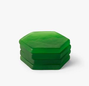 Posavasos Modernos de Resina Ovalados Verdes, Antideslizantes, para Decoración de Mesa, 6 mm de Grosor - Product Image 5