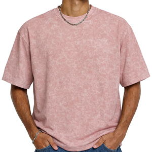 T-shirts délavés à l'acide OEM ODM, fournisseur de vêtements personnalisés, t-shirt oversize en coton délavé de qualité supérieure, fabrication en gros de t-shirts en coton délavé à l'acide - Product Image 1