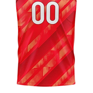 Camiseta de Fútbol 7v7 para Niños, sin Mangas, con Capucha, Estampado Sublimado de Rayas Abstractas, Uniforme Personalizado con Nombre y Número del Jugador - Product Image 5