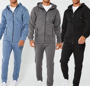 Conjunto de Sudadera con Capucha y Pantalones Jogger Oversize de Algodón Grueso con Cordón y Puños, Estampado Personalizado, de Felpa Francesa para Hombre - Product Image 1