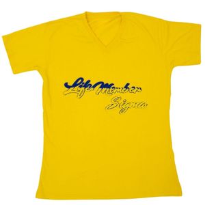 เสื้อยืดเชนิลล์ปักตัวอักษร Sigma Gamma Rho Gold Life Member แขนสั้น คอกลม สำหรับผู้หญิง เสื้อทีเชิร์ตชมรมนักศึกษา ปักลายตามสั่ง ขายส่ง - Product Image 1