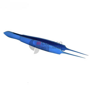Pinzas Iris de Titanio Fino para Trasplante Corneal, Cirugía Ocular, Instrumento Oftálmico para Ataduras y Suturas Delicadas - Product Image 1