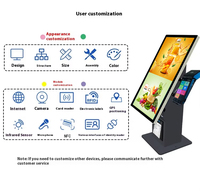 Máquina Autoservicio Todo en Uno de Escritorio, Pedidos Autoservicio, Pago con Código QR y Máquina de Inducción