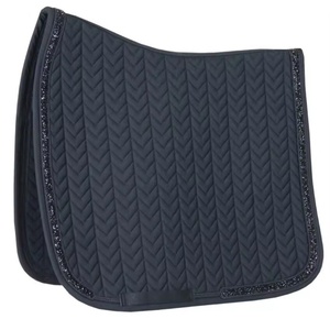 Tapis de selle d'équitation personnalisé en tissu satiné pour le saut d'obstacles, avec nom personnalisé Sd-101, formel, quatre saisons - Product Image 4