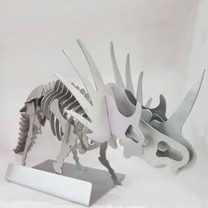 Idea de Regalo de Alta Gama, Modelo Decorativo de Acero Inoxidable 304 de Tiranosaurio Rex con Láser 3D, 30 cm - Product Image 5