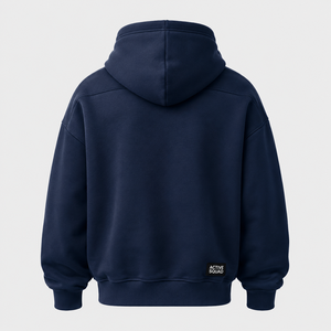 Sudadera con Capucha Casual Unisex Active Squad, Corte Regular, Cuello Redondo, Cierre de Cremallera, Franela Transpirable e Impermeable, Bolsillo Frontal, Ropa de Invierno Económica - Product Image 4