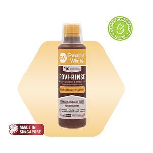Pearlie White Povi-Rinse Antiseptique Rinse Bouche & Gorge 250ml - Product Image 1