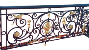 Barandilla de Balcón de Hierro Forjado Marca EURO IRON para Espacios Exteriores, Patrones Artísticos, Estilo Moderno, Acabado Resistente al Agua - Product Image 5