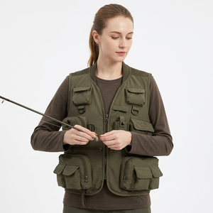 Gilet Safari Multi-Poches Respirant à Fermeture Éclair pour Hommes - Product Image 3