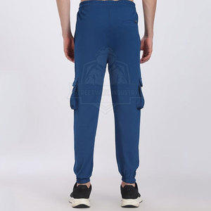 Jogging cargo décontracté haut de gamme léger avec tissu respirant, coupe flexible, taille à cordon de serrage et multiples poches utilitaires - Product Image 2