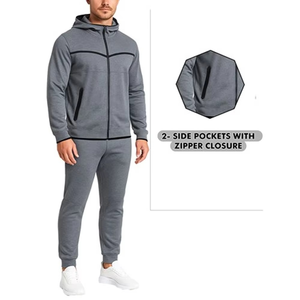 Nouvel ensemble unisexe hiver 2026 : survêtement décontracté imprimé avec sweat à capuche zippé et pantalon, séchage rapide, respirant, ajusté, idéal pour la gym et les activités sportives. - Product Image 5