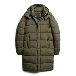<b>Winter</b> Fleece Parkas for Men Warm Windproof <b>Thick</b> Hooded Parka <b>Coat</b> with Fur Liner Casual Cotton Padded Outerwear Durable - Product Image 1