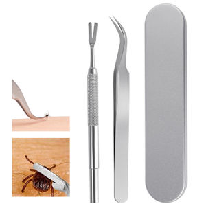 Kit para Quitar Garrapatas de Perros, Herramienta de Acero Inoxidable para Extraer Garrapatas, Pinzas Extractoras de Pulgas, Removedor de Garrapatas para Perros - Product Image 3