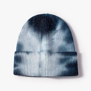 Gorro Unisex de Punto para Invierno, Diseño con Puño, Teñido Espacial, 100% Acrílico, Estilo Casual para Adultos, Circunferencia de Cabeza 56-58CM - Product Image 3