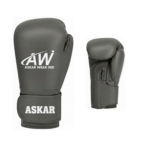 Gants de boxe personnalisables respirants Askar Wear pour adultes, fermeture intégrale, matériau PU, noir - Product Image 4