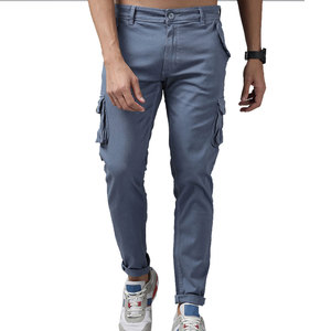 Pantalones Cargo Casuales Ligeros de Lona Recta con Cintura Media y Transpirables para Hombre, Verano - Product Image 1