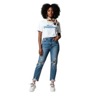 Camiseta Zeta Phi Beta Finer Womanhood, camiseta blanca con letras griegas, ropa de hermandad de algodón suave para mujer, ropa informal elegante - Product Image 6