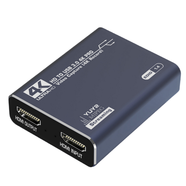 High Quality 4K for HDMI to USB 3.0 Video Capture Card Records Audio & Video in MP4 Format OBS Linux & Camera Live Compatible