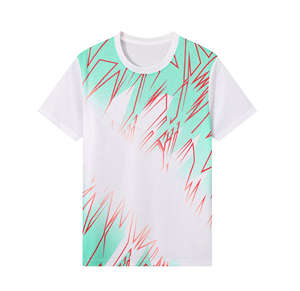 T-shirt de course unisexe en polyester à col rond, léger, respirant, à séchage rapide, avec logo personnalisé de la meilleure qualité, sublimation, promotion d'événements - Product Image 2