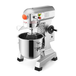 Batidora Comercial de Alimentos de 10 Qt y 450 W, 3 Velocidades Ajustables (110/178/390 RPM), 110 V, Acero Inoxidable, Equipo de Panadería Comercial - Product Image 1