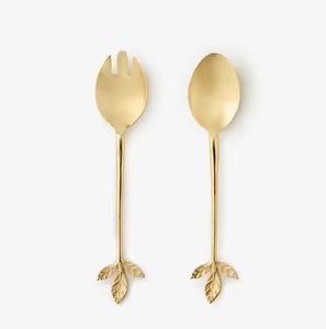 Luxury Dining <b>Salad</b> Serving Set Metal Buffet <b>Tools</b> for Hotels and Resorts - Product Image 3