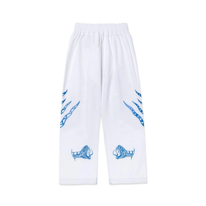 Kimono de BJJ Blanc et Bleu en Tissu Perlé 450GSM Coton Durable Séchage Rapide Respirant Léger Uniforme d'Entraînement Arts Martiaux Personnalisable OEM - Product Image 4