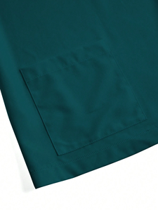 Spandex <b>Scrub</b> <b>Set</b> Solid Teal Hospital Uniform Stretch Top and Pants Surgical Nurse Uniform <b>Set</b> - Product Image 5