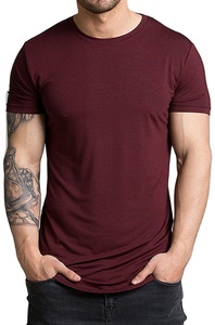 เสื้อยืดแขนสั้นผู้ชาย ผ้าฝ้ายถัก 100% สีพื้น พิมพ์ลายโลโก้ได้ แห้งเร็ว ระบายอากาศดี เหมาะสำหรับใส่ลำลองในฤดูร้อน สไตล์สตรีทแวร์ มีไซส์พลัส - Product Image 3