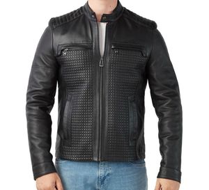 Chaquetas de Cuero de Moda para Hombre, Estilo Urbano, de Invierno, Buena Calidad, Cuello Alto Único, Precio Razonable, Diseño con Logotipo Frontal - Product Image 5