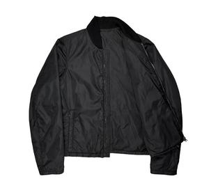 Blouson Bomber en Jean Personnalisé OEM pour Homme avec Logo Brodé, Col Montant Enduit et Appliques Hiver - Product Image 4