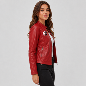 Veste en cuir pour femme au style intemporel, toucher doux et détails haut de gamme, parfaite pour les garde-robes modernes et pour la confiance au quotidien. - Product Image 2