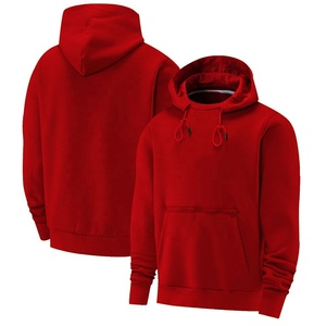 Sudaderas con capucha para hombre al por mayor de fábrica OEM, sudaderas unisex personalizadas, sudadera transpirable de gran tamaño con técnicas bordadas - Product Image 2